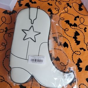 Cowgirl boot crossbody purse